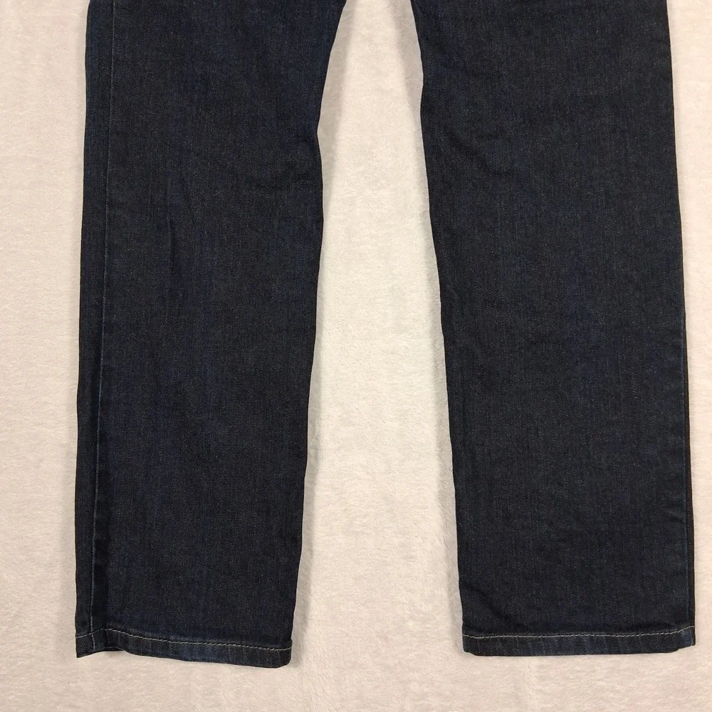 J Jill Cargo Jeans Womens 10‎ Petite Dark Wash Stretch Straight Leg Denim Preppy